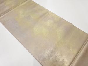 リサイクル　伝統工芸士　山野忠雄謹製　引箔抽象模様袋帯